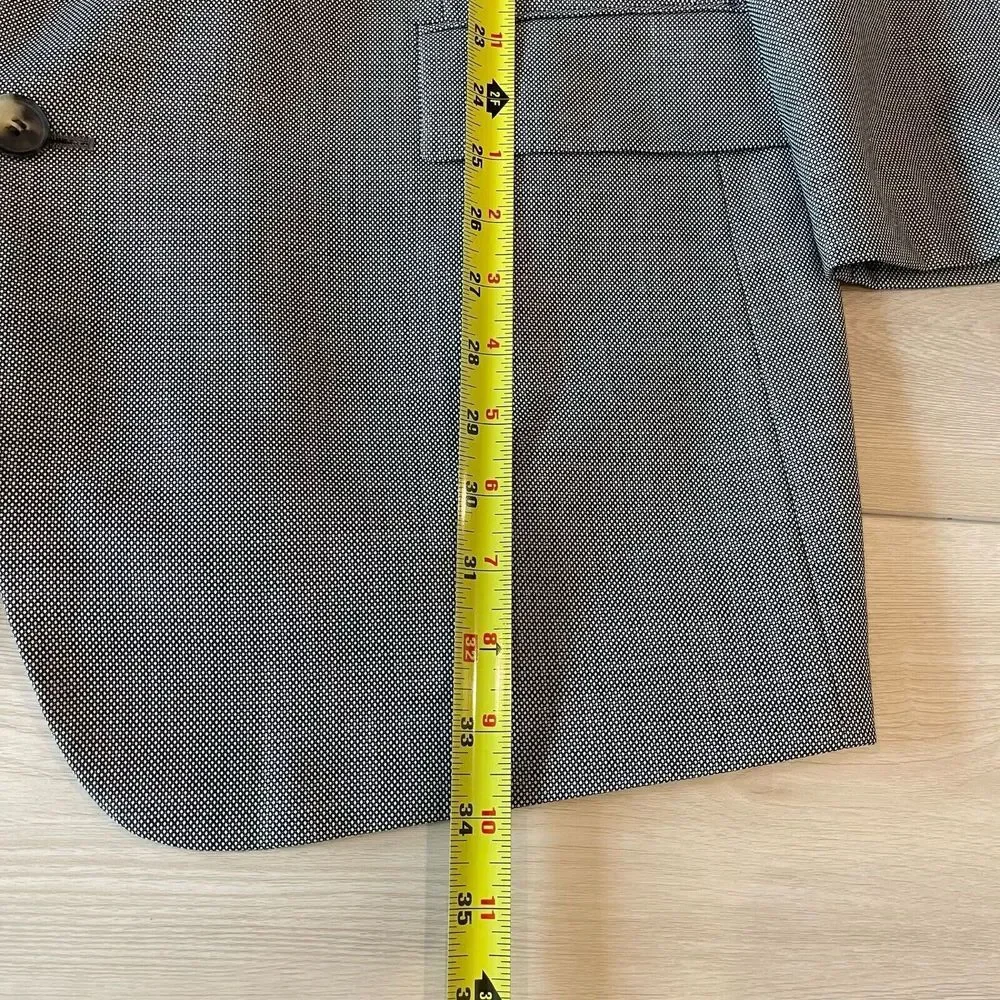 Hugo Boss Mens Suit Blazer 46L Super 140 100% Virgin Wool L34 Preppy Prom‎